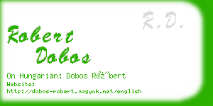 robert dobos business card